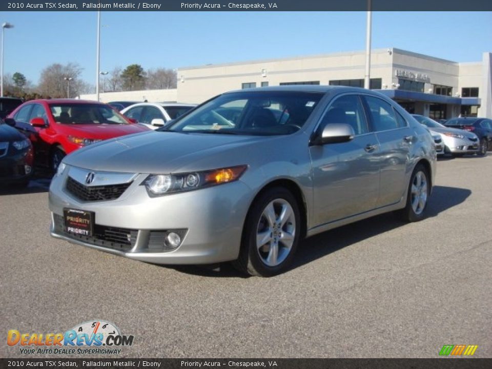 2010 Acura TSX Sedan Palladium Metallic / Ebony Photo #2