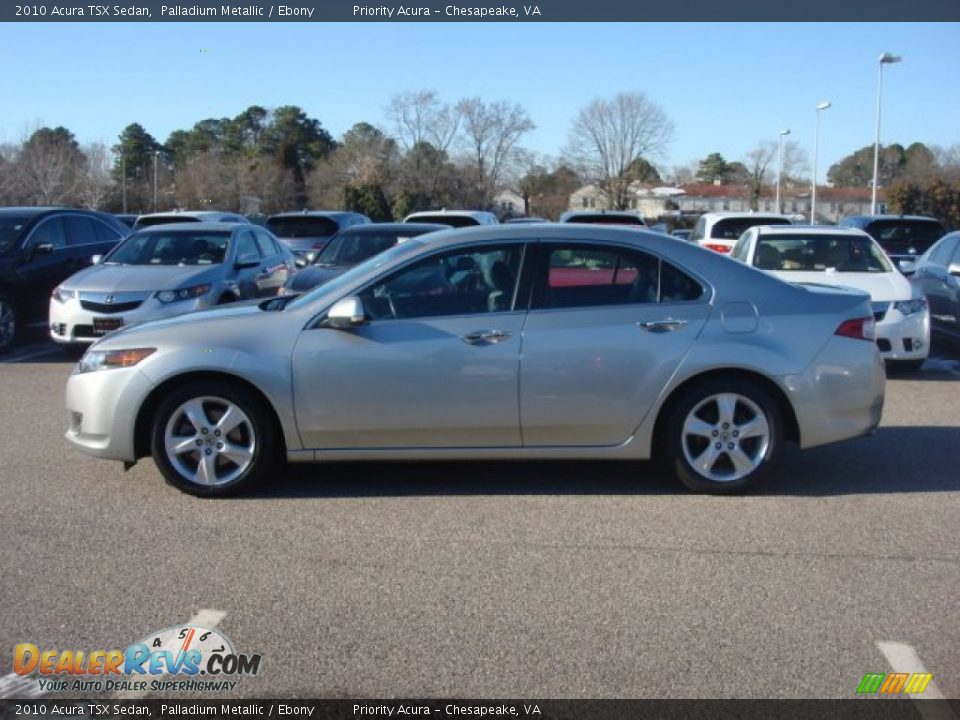2010 Acura TSX Sedan Palladium Metallic / Ebony Photo #3