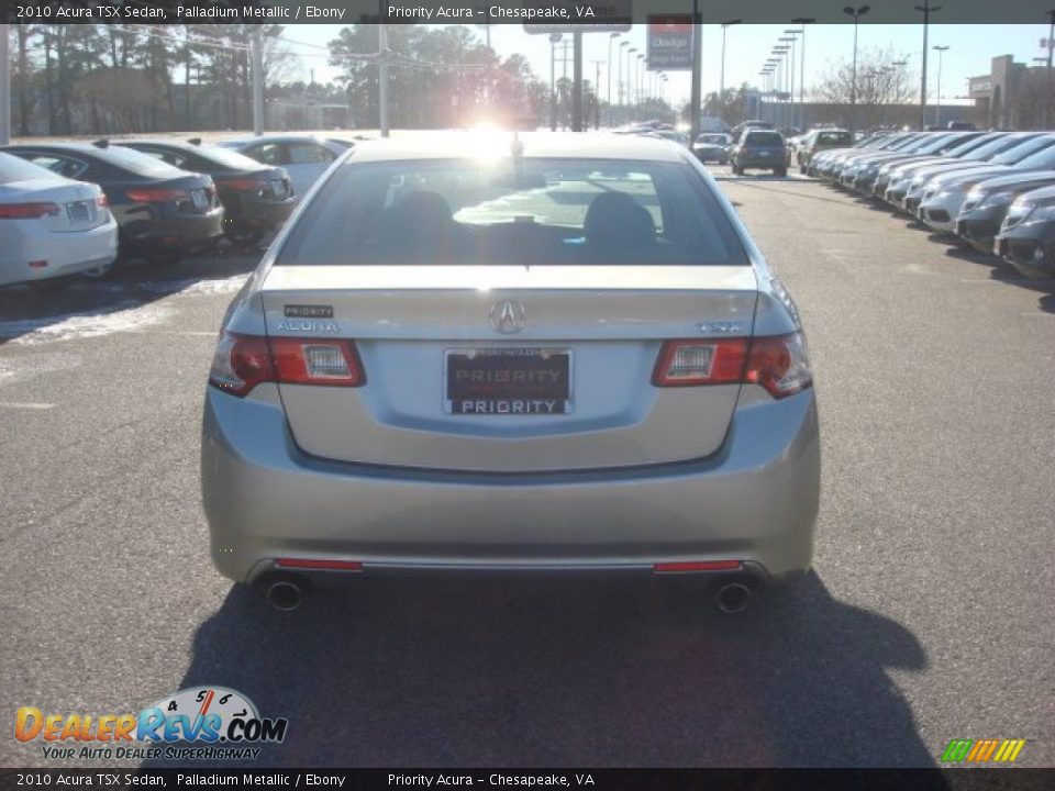 2010 Acura TSX Sedan Palladium Metallic / Ebony Photo #5