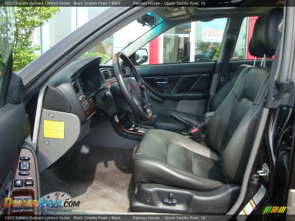 2002 Subaru Outback Limited Sedan Black Granite Pearl / Black Photo #18