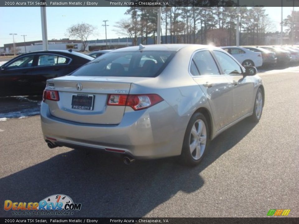 2010 Acura TSX Sedan Palladium Metallic / Ebony Photo #6