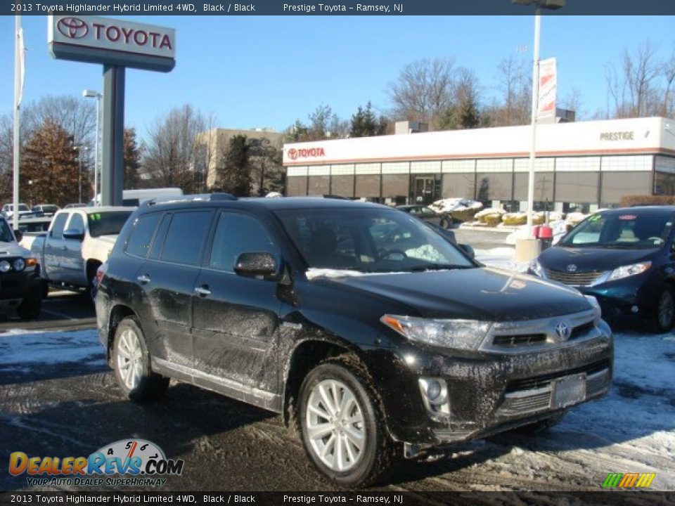 2013 Toyota Highlander Hybrid Limited 4WD Black / Black Photo #1