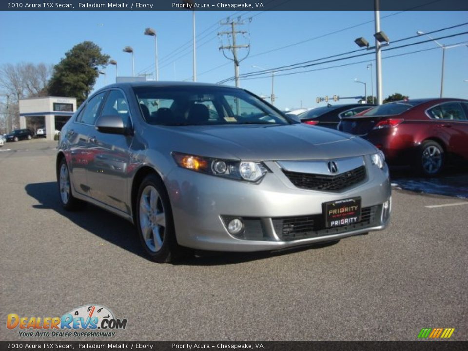 2010 Acura TSX Sedan Palladium Metallic / Ebony Photo #9