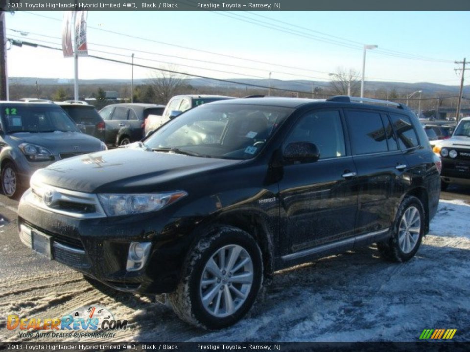 2013 Toyota Highlander Hybrid Limited 4WD Black / Black Photo #3
