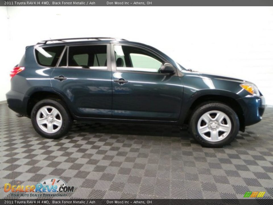 2011 Toyota RAV4 I4 4WD Black Forest Metallic / Ash Photo #3