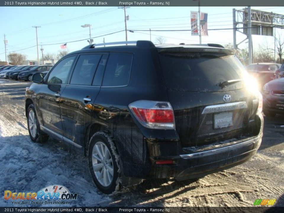 2013 Toyota Highlander Hybrid Limited 4WD Black / Black Photo #4