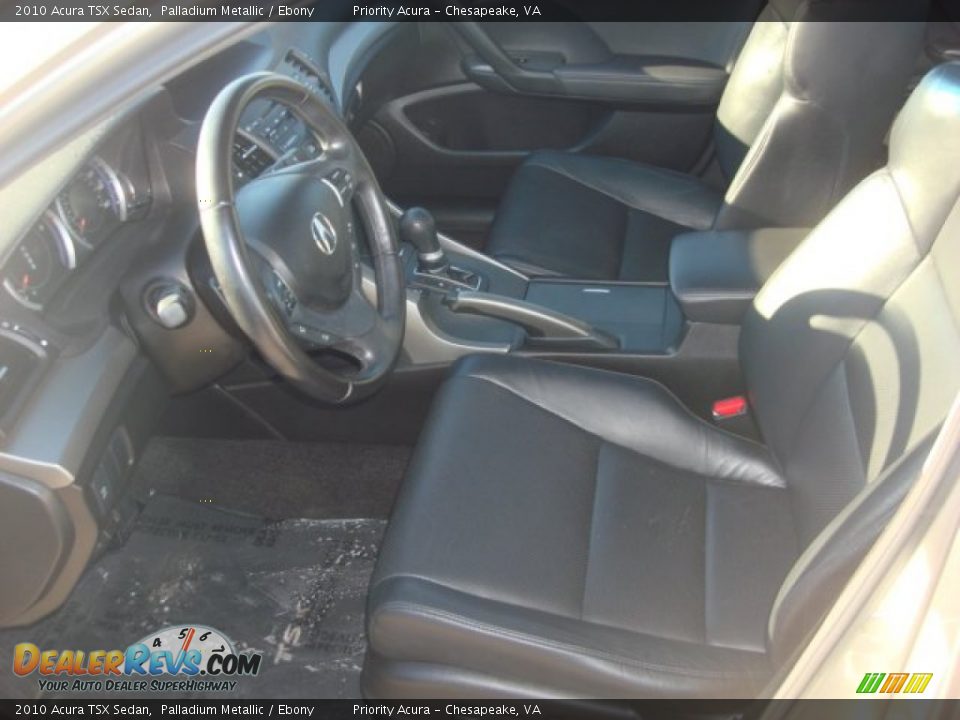 2010 Acura TSX Sedan Palladium Metallic / Ebony Photo #11