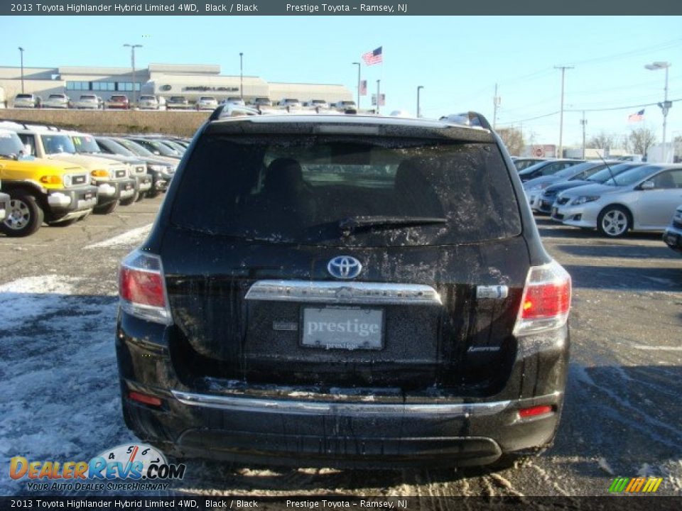 2013 Toyota Highlander Hybrid Limited 4WD Black / Black Photo #5