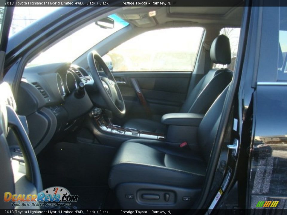 2013 Toyota Highlander Hybrid Limited 4WD Black / Black Photo #7