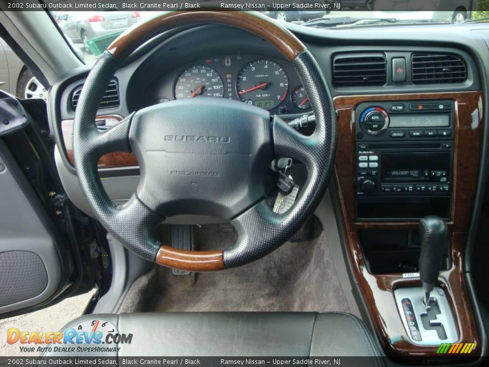 2002 Subaru Outback Limited Sedan Black Granite Pearl / Black Photo #20