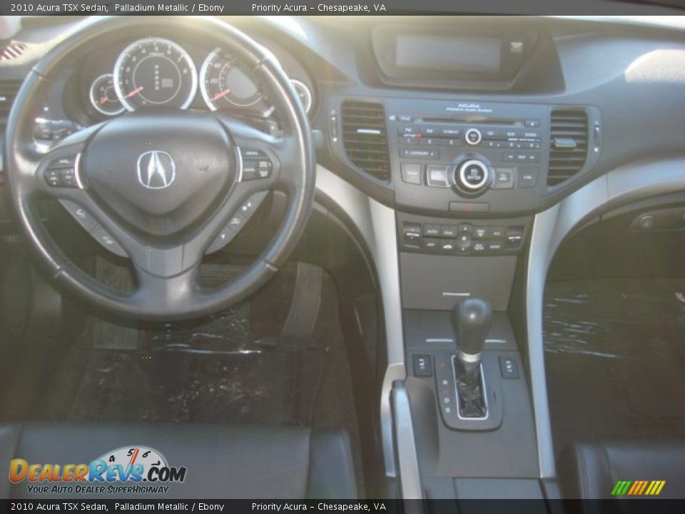 2010 Acura TSX Sedan Palladium Metallic / Ebony Photo #15