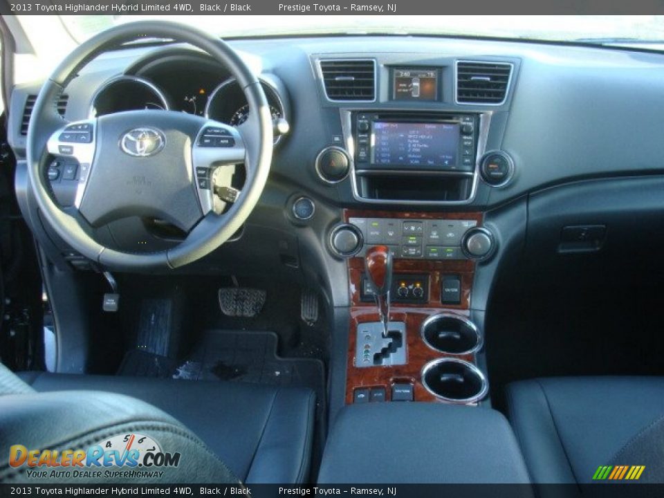 2013 Toyota Highlander Hybrid Limited 4WD Black / Black Photo #9