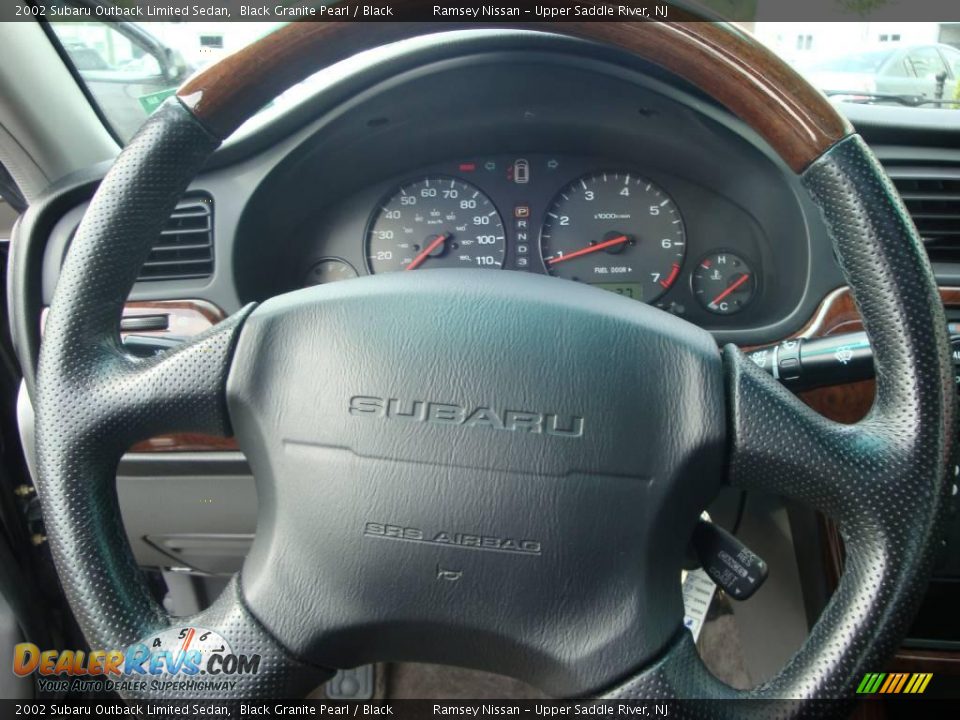 2002 Subaru Outback Limited Sedan Black Granite Pearl / Black Photo #21