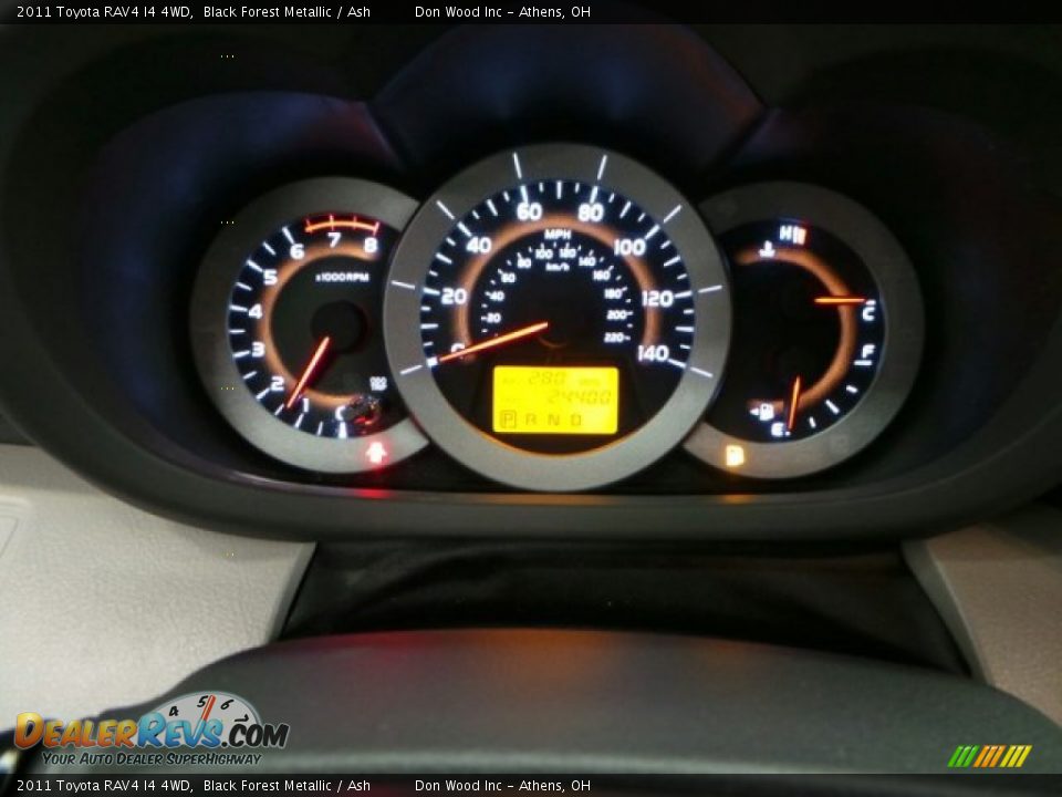 2011 Toyota RAV4 I4 4WD Black Forest Metallic / Ash Photo #15