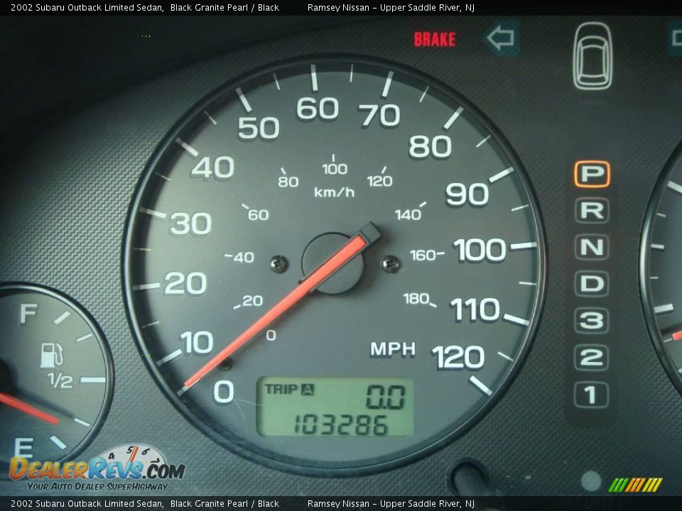 2002 Subaru Outback Limited Sedan Black Granite Pearl / Black Photo #23