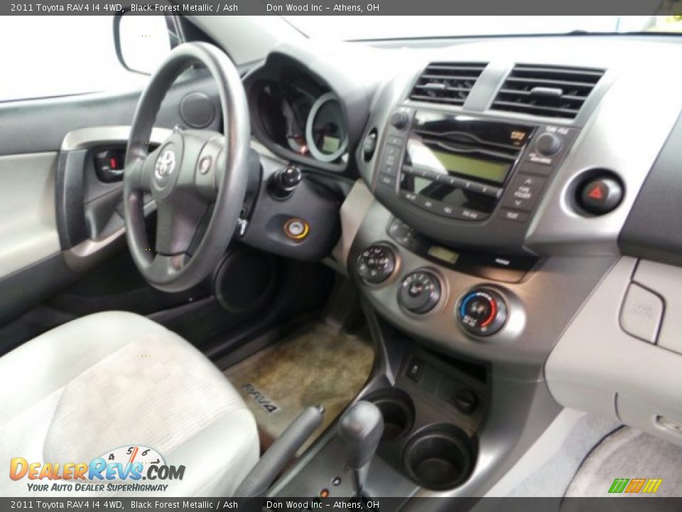 2011 Toyota RAV4 I4 4WD Black Forest Metallic / Ash Photo #18