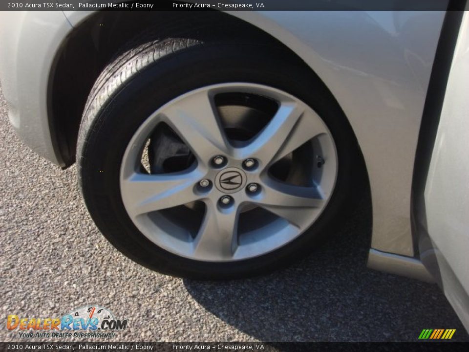 2010 Acura TSX Sedan Palladium Metallic / Ebony Photo #26