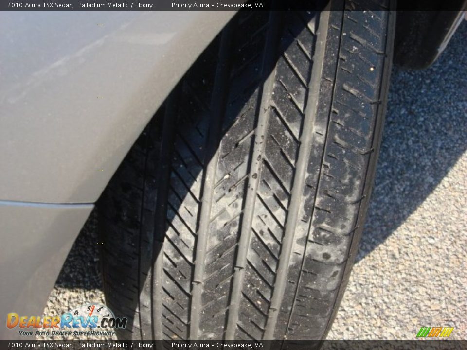 2010 Acura TSX Sedan Palladium Metallic / Ebony Photo #27