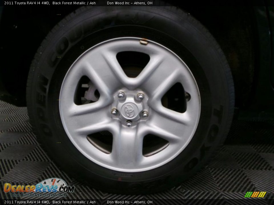 2011 Toyota RAV4 I4 4WD Black Forest Metallic / Ash Photo #23