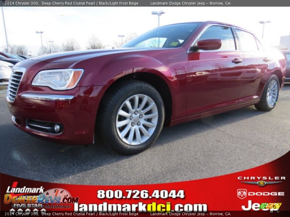 2014 Chrysler 300 Deep Cherry Red Crystal Pearl / Black/Light Frost Beige Photo #1