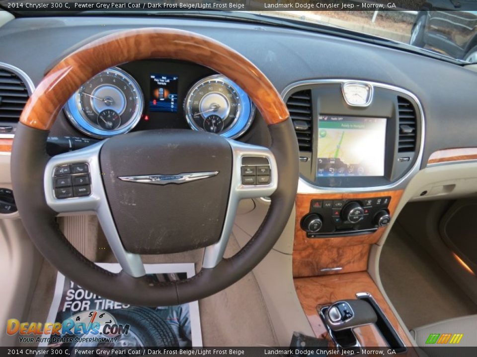 2014 Chrysler 300 C Pewter Grey Pearl Coat / Dark Frost Beige/Light Frost Beige Photo #8