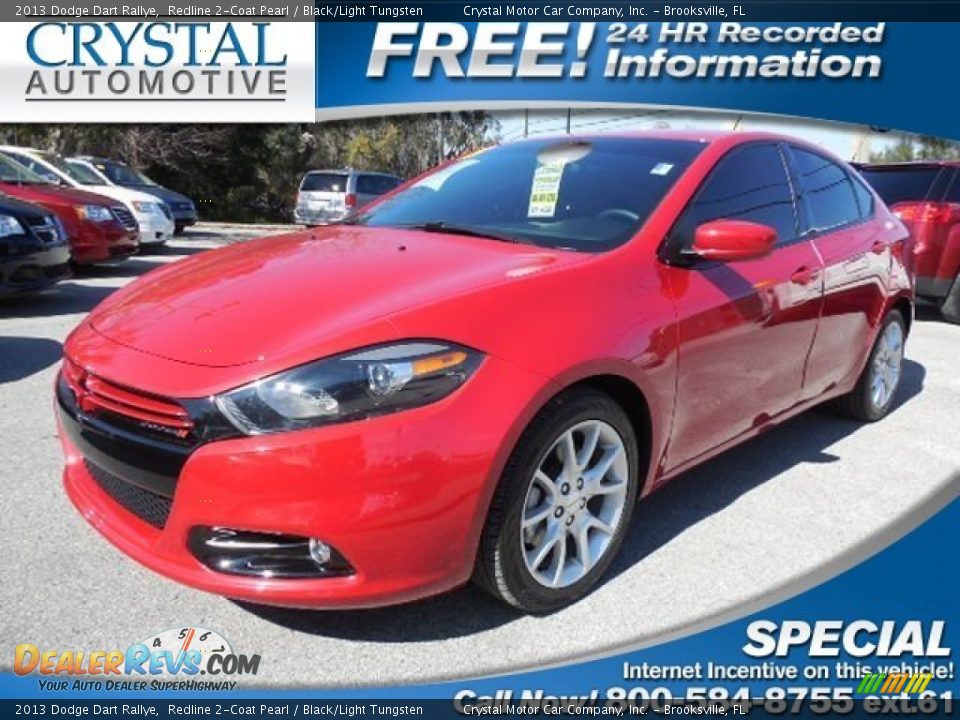 2013 Dodge Dart Rallye Redline 2-Coat Pearl / Black/Light Tungsten Photo #1