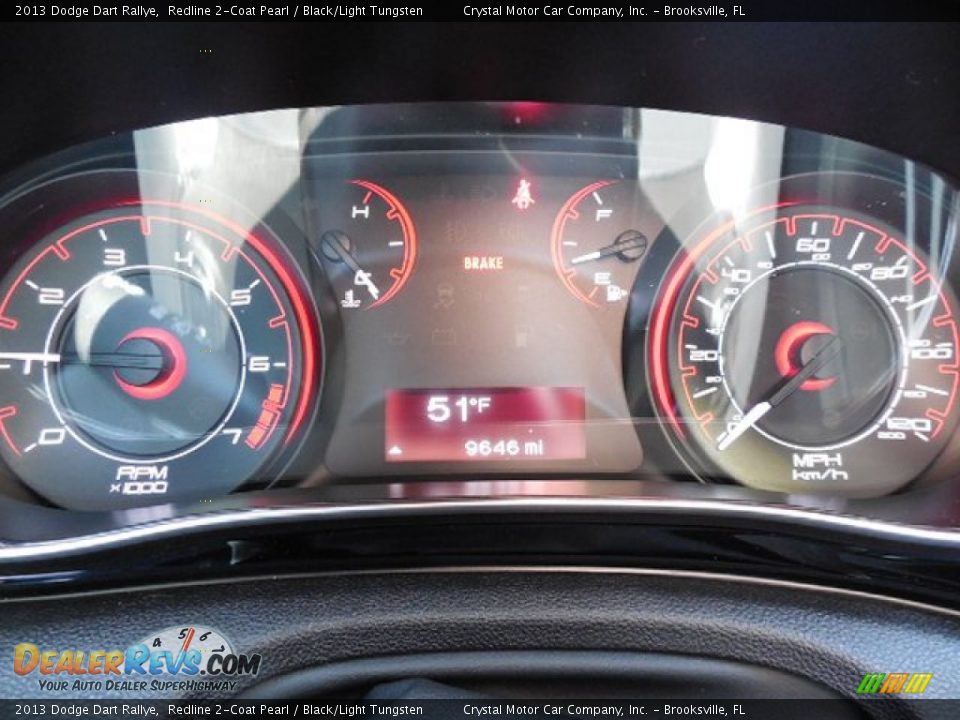 2013 Dodge Dart Rallye Redline 2-Coat Pearl / Black/Light Tungsten Photo #18