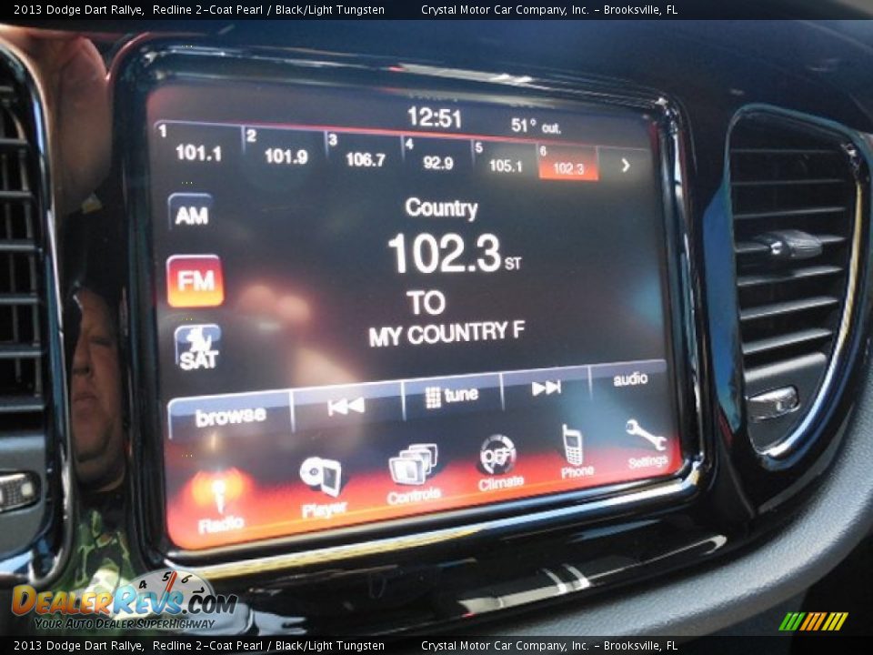 2013 Dodge Dart Rallye Redline 2-Coat Pearl / Black/Light Tungsten Photo #19