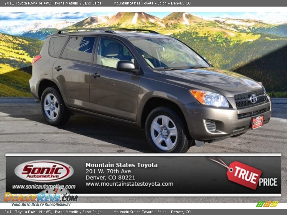 2011 Toyota RAV4 I4 4WD Pyrite Metallic / Sand Beige Photo #1