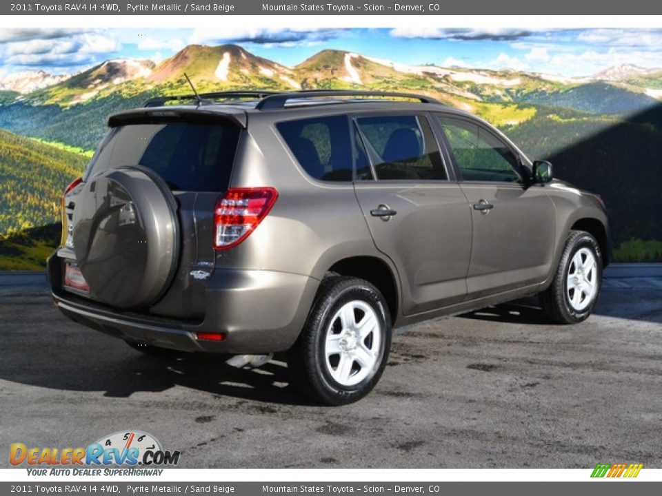 2011 Toyota RAV4 I4 4WD Pyrite Metallic / Sand Beige Photo #3