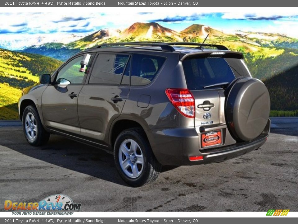 2011 Toyota RAV4 I4 4WD Pyrite Metallic / Sand Beige Photo #7