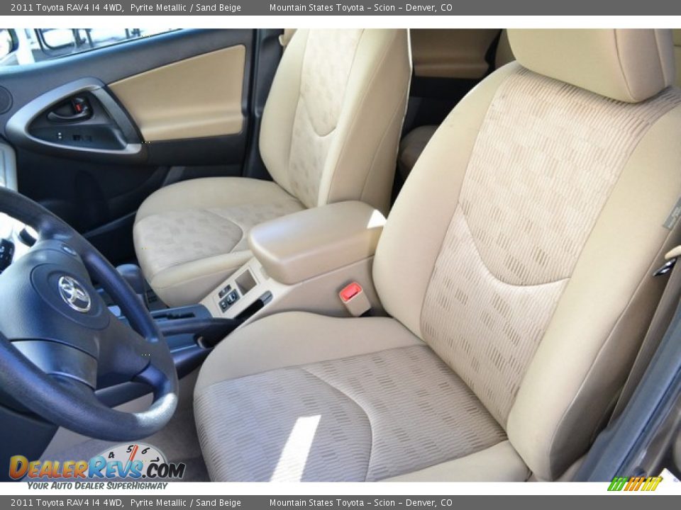 2011 Toyota RAV4 I4 4WD Pyrite Metallic / Sand Beige Photo #11