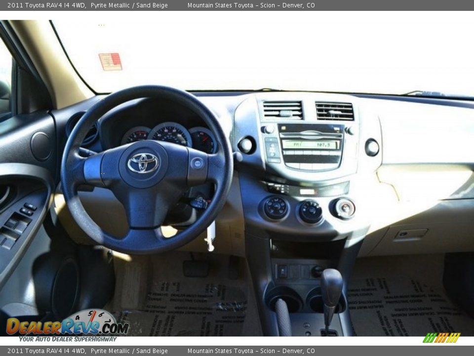 2011 Toyota RAV4 I4 4WD Pyrite Metallic / Sand Beige Photo #12