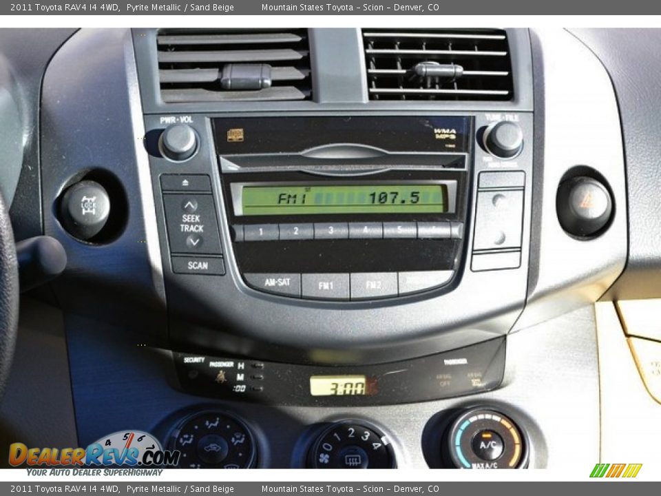 2011 Toyota RAV4 I4 4WD Pyrite Metallic / Sand Beige Photo #13