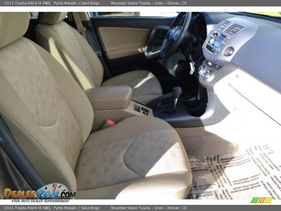 2011 Toyota RAV4 I4 4WD Pyrite Metallic / Sand Beige Photo #15