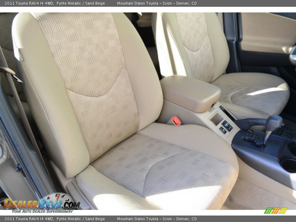 2011 Toyota RAV4 I4 4WD Pyrite Metallic / Sand Beige Photo #16