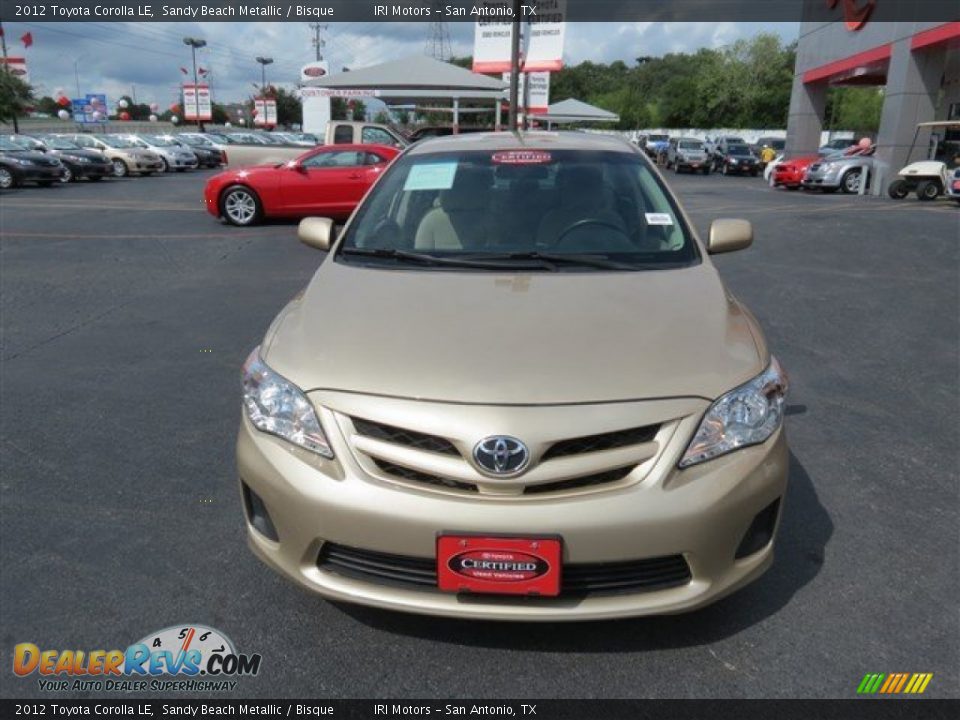 2012 Toyota Corolla LE Sandy Beach Metallic / Bisque Photo #2