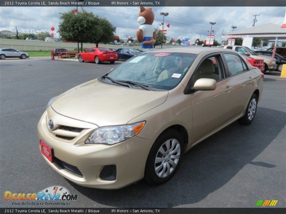 2012 Toyota Corolla LE Sandy Beach Metallic / Bisque Photo #3