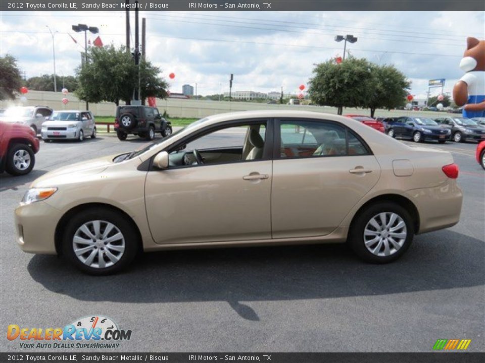 2012 Toyota Corolla LE Sandy Beach Metallic / Bisque Photo #4