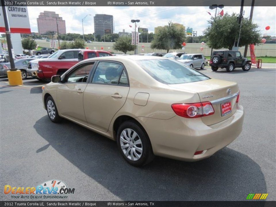 2012 Toyota Corolla LE Sandy Beach Metallic / Bisque Photo #5