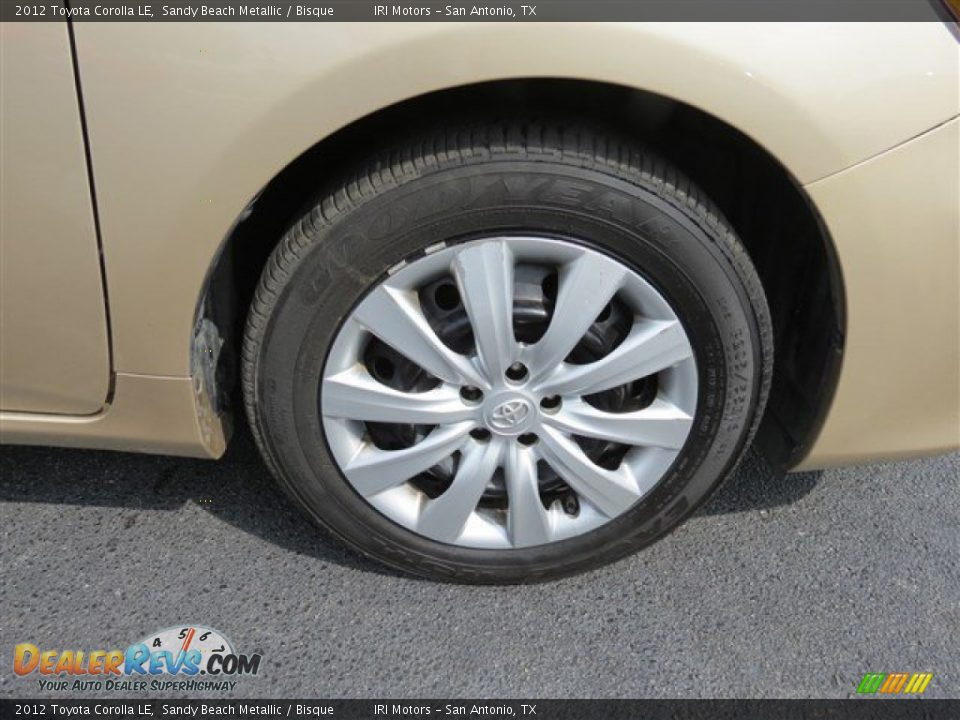 2012 Toyota Corolla LE Sandy Beach Metallic / Bisque Photo #9