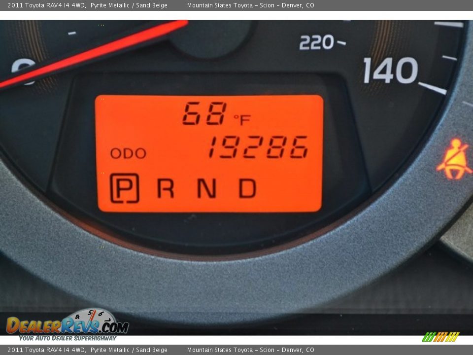 2011 Toyota RAV4 I4 4WD Pyrite Metallic / Sand Beige Photo #26