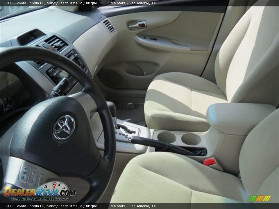 2012 Toyota Corolla LE Sandy Beach Metallic / Bisque Photo #11