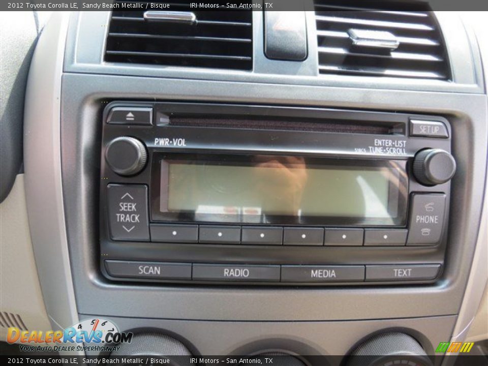 2012 Toyota Corolla LE Sandy Beach Metallic / Bisque Photo #15