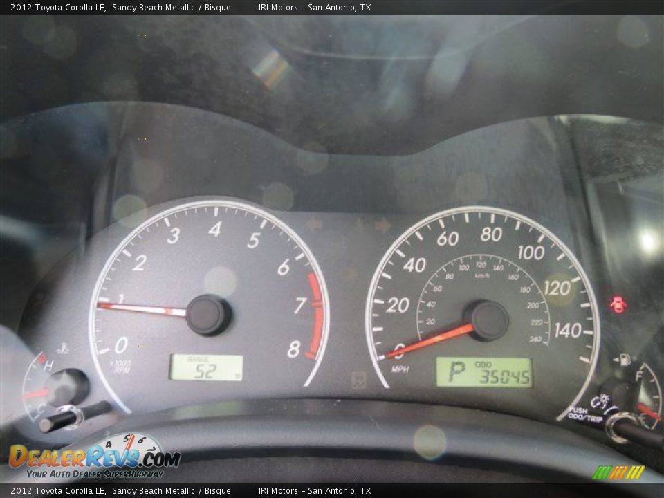 2012 Toyota Corolla LE Sandy Beach Metallic / Bisque Photo #16