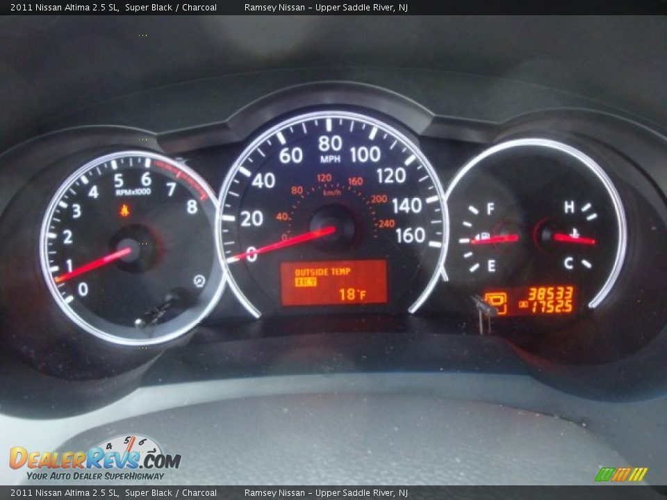 2011 Nissan Altima 2.5 SL Super Black / Charcoal Photo #11
