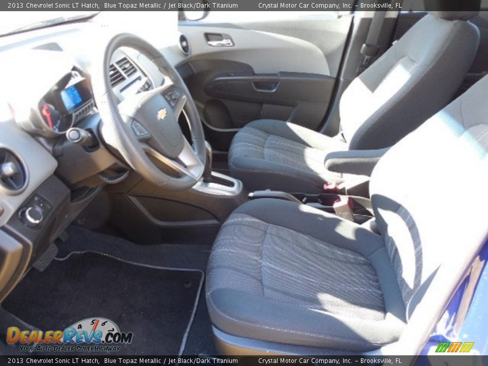 2013 Chevrolet Sonic LT Hatch Blue Topaz Metallic / Jet Black/Dark Titanium Photo #4