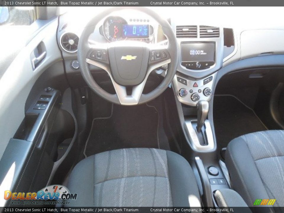 2013 Chevrolet Sonic LT Hatch Blue Topaz Metallic / Jet Black/Dark Titanium Photo #6
