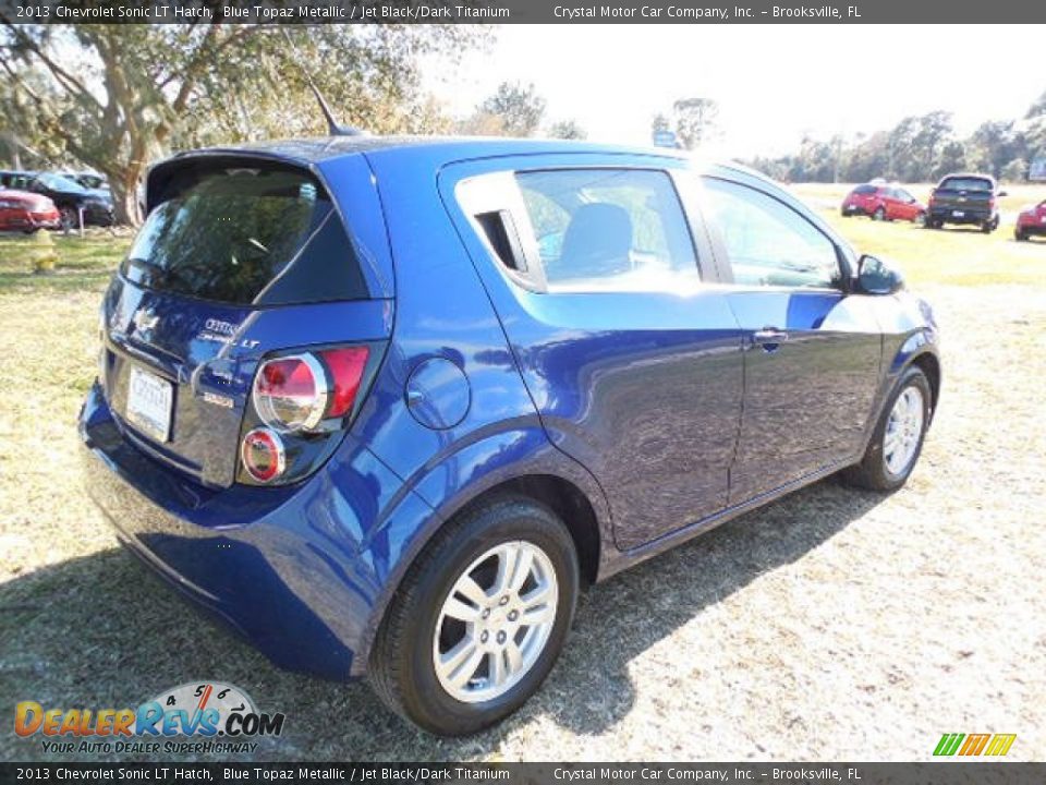 2013 Chevrolet Sonic LT Hatch Blue Topaz Metallic / Jet Black/Dark Titanium Photo #9