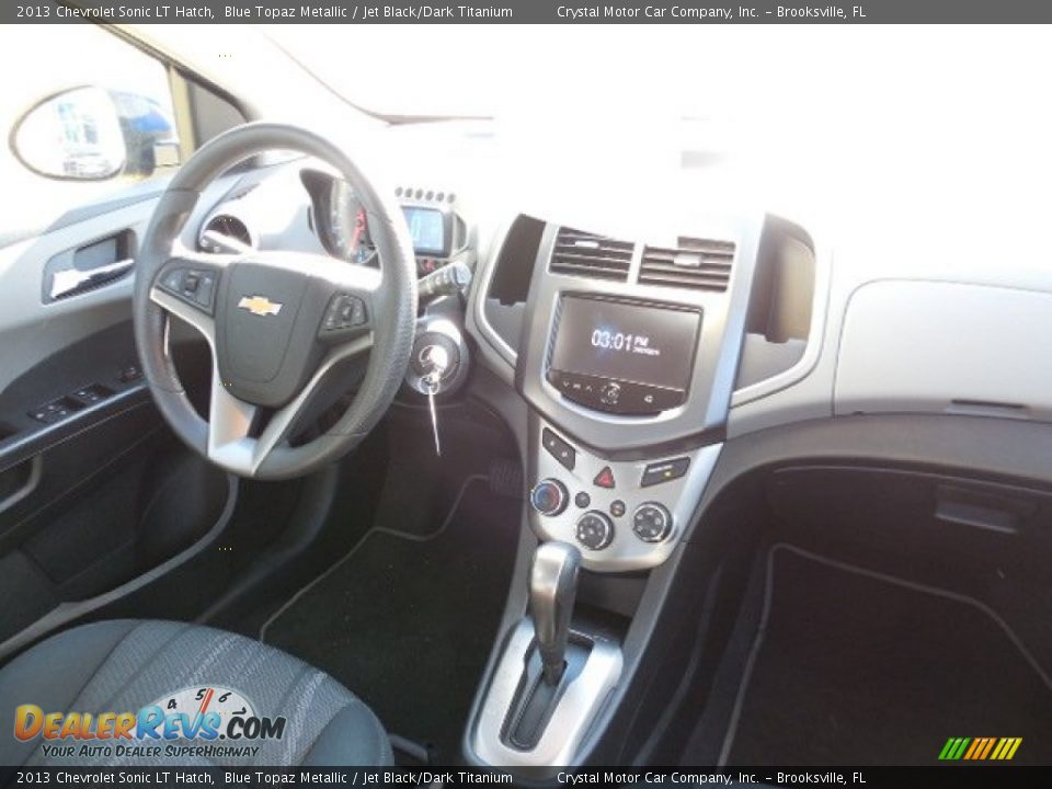 2013 Chevrolet Sonic LT Hatch Blue Topaz Metallic / Jet Black/Dark Titanium Photo #12
